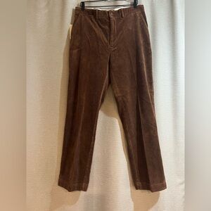 Polo Ralph Lauren The Prospect Pant Corduroy Brown 34x32 NWT Old-money Preppy